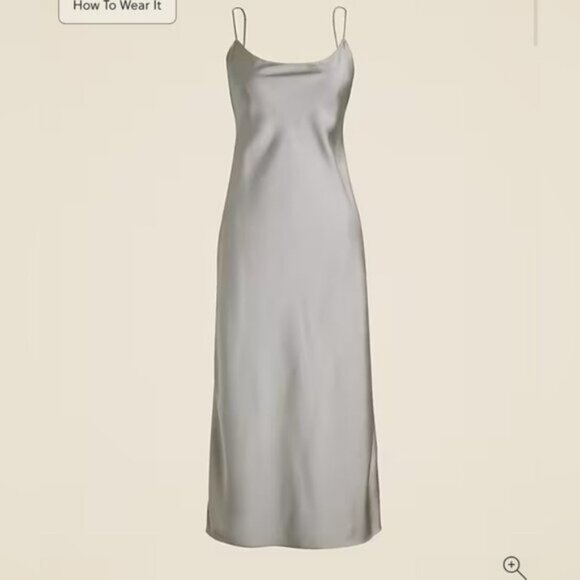 J.Crew Gwyneth slip dress in luster charmeuse - Picture 3 of 16
